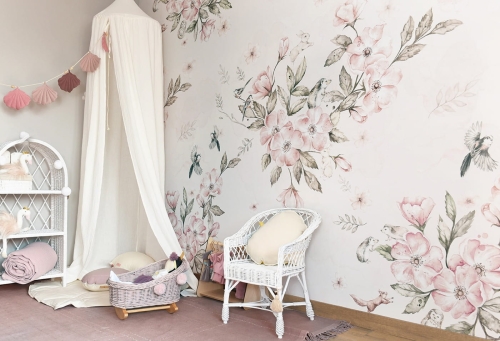 Rose Garden Tapeta dziecięca w Wielkie Kwiaty