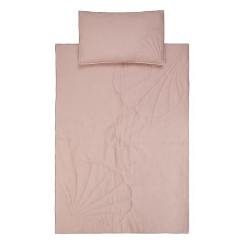 Lniany komplet pościeli dla dzieci muszla 