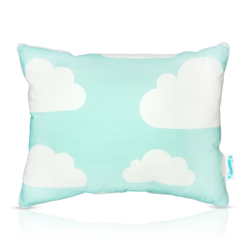 Poduszka ozdobna w chmurki Mint & Grey Clouds