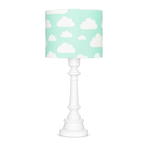 lampa dla dzieci miętowa w chmurki mint clouds