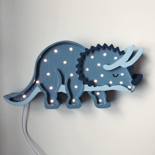 Lampka nocna dla dzieci dino triceratops