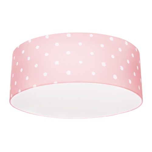 Różowy plafon do pokoju dziecięcego Lovely Dots Pink