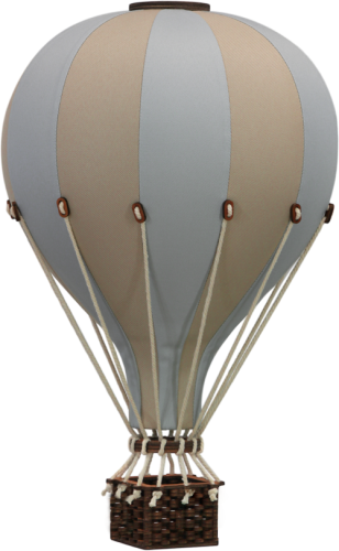 Balon dekoracyjny beż + błękit rozmiar m