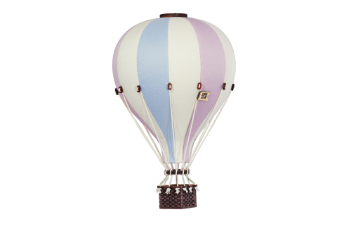 Balon dekoracyjny róż krem błękit rozmiar L