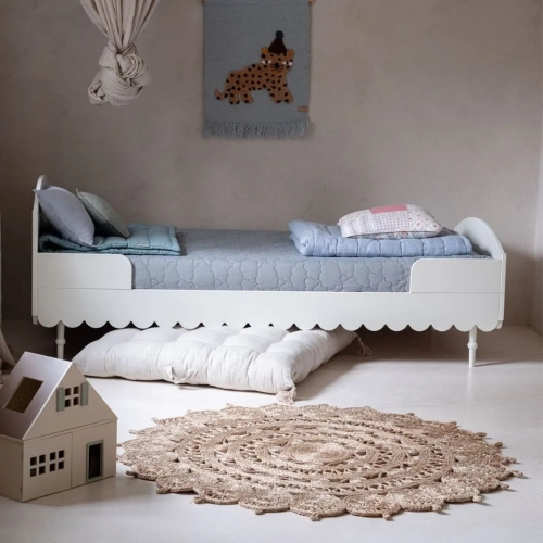 Łóżko retro białe babushka 90x200 cm