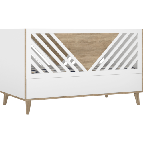 Łóżeczko dziecięce 140x70 białe Tutu White V