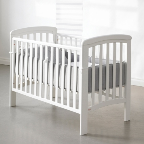 Łóżeczko dla dzieci 120x60 wyjmowane szczebelki białe troll nicole