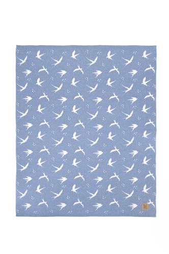 Kocyk bawełniany fly blue