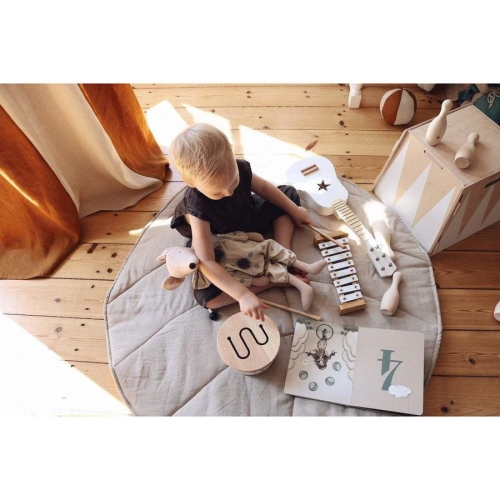 Mata lniana liść dla dzieci 