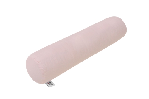Wałek pod głowę Lniany dusty pink