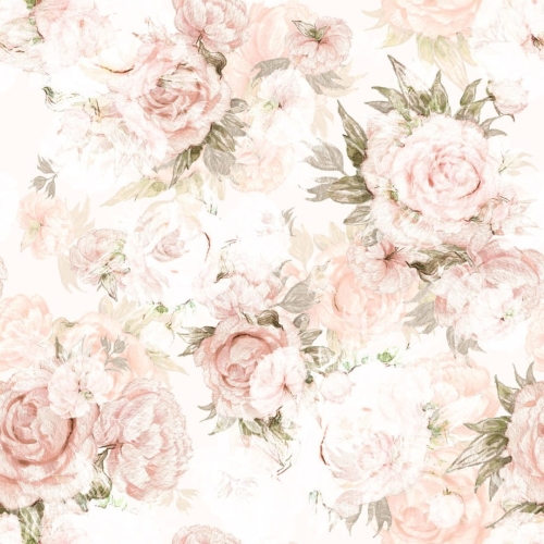 Tapeta Classic Flowers Peony White