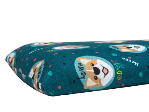 Poduszka lateksowa Hevea Milusie 40x30 (Corgi granat)