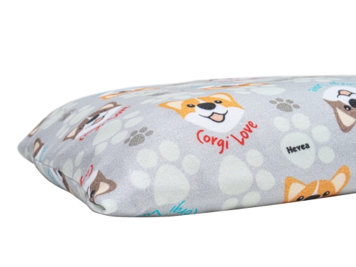 Poduszka lateksowa Hevea Milusie 40x30 (Corgi szare)