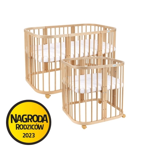 Łóżeczko 7w1 z materacem NATURAL