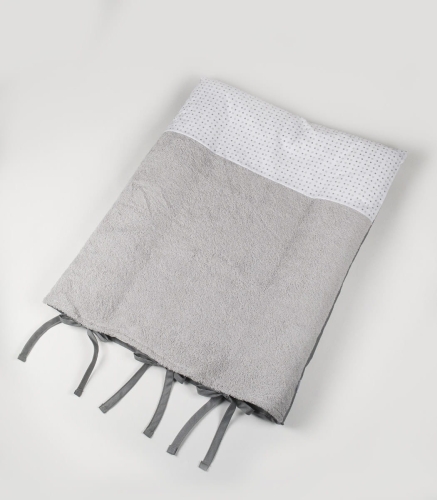 Mata do przewijania szara ze zdejmowanym pokrowcem milky grey