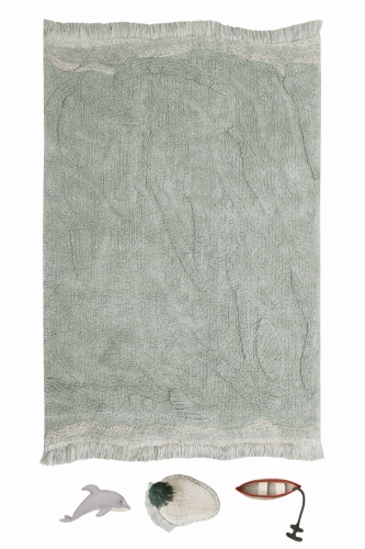 Bawełniany dywan do zabawy Fale 90x130cm