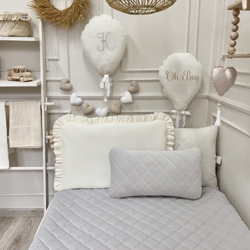 AKSAMITNA PIKOWANA NARZUTA 90x180cm VELVET DELIKATNY SZARY