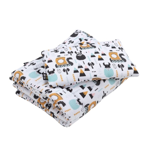 Pościel bawełniana z wypełnieniem 80x100 Wikingowie