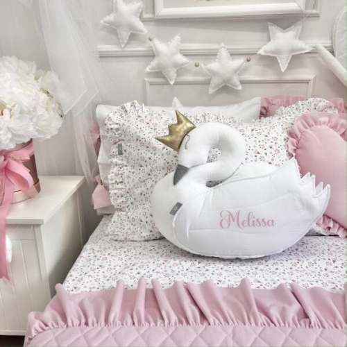 Poduszka dekoracyjna Łabędź z personalizacją