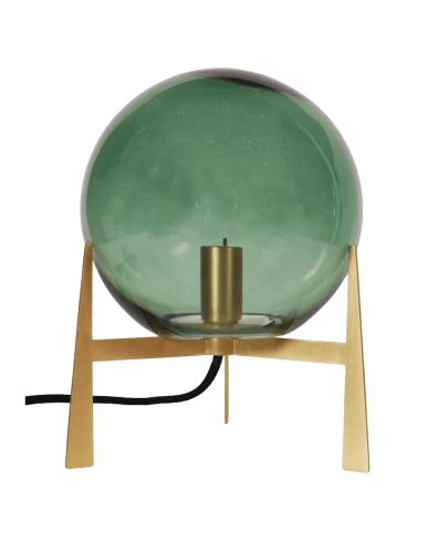 Lampa stołowa szklana kula zielona Milla 20 cm