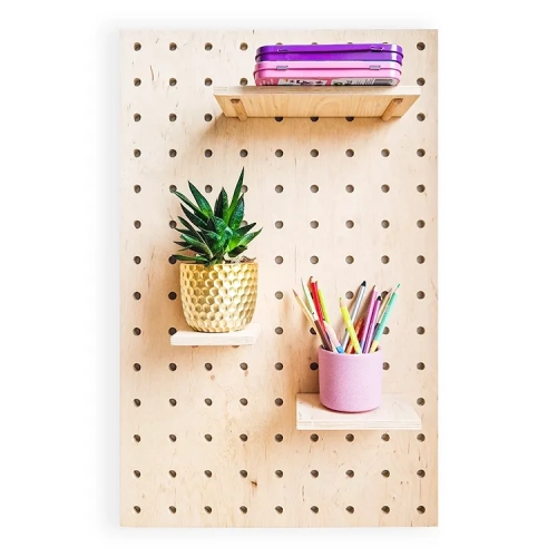 Półka dekoracyjna-organizer ścienny Pegboard