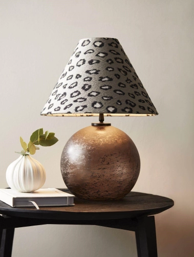 Lampa stojąca do pokoju dziecka Szklana Kula w cętki 28 cm