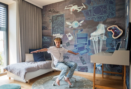 Gaming Room Boys Tapeta Do Pokoju Gracza