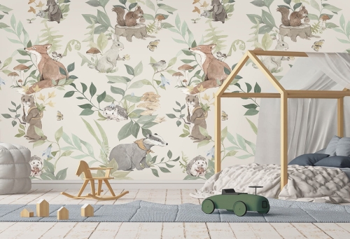 Woodland Big -Tapeta dziecięca z Leśnym Motywem