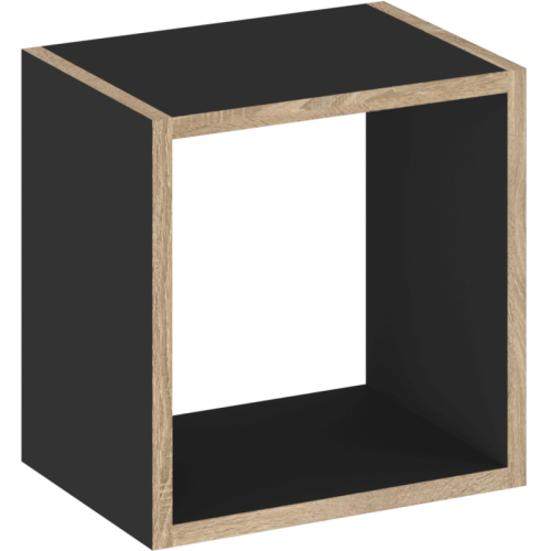 Półka kwadratowa czarna Tutu Black