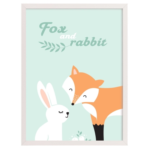 Obrazek Forest Friends fox&rabbit 30x40cm