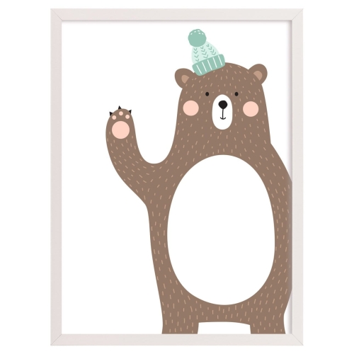Obrazek Forest Friends bear 30x40cm
