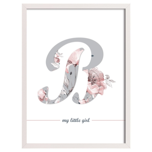 Obrazek Rose Lagoon Letter 30x40cm