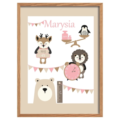 Metryczka Grow Up beige