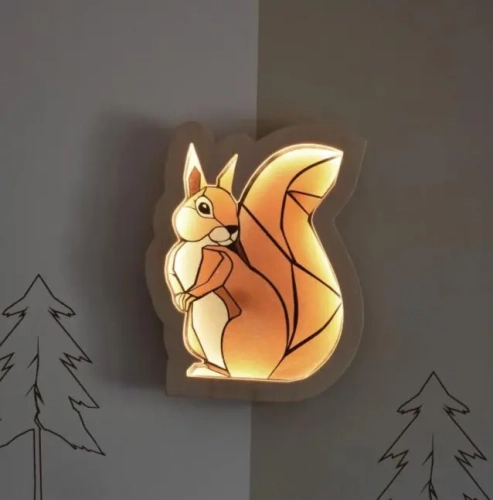 Lampka nocna dla dzieci wiewiórka Maja