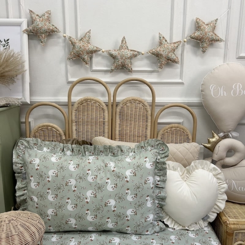 Pościel miętowa w łabędzie dla dzieci i nastolatków różne rozmiary