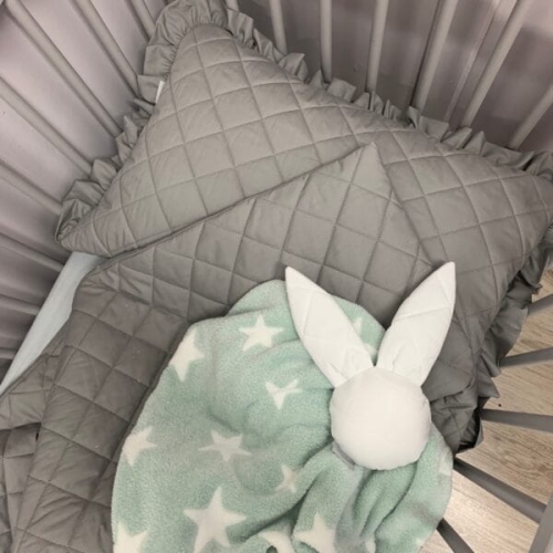 Pościel grafitowa pikowana dla dzieci i nastolatków różne rozmiary