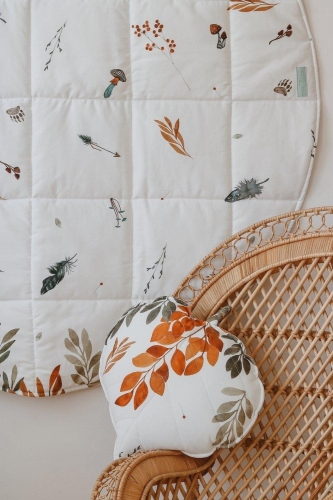 Bawełniana poduszka dekoracyjna liść 