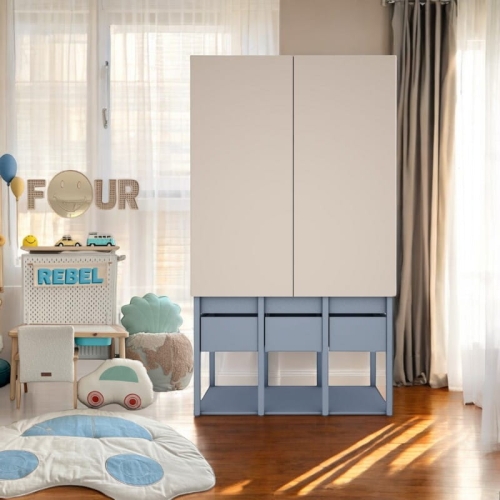 Szafa Tweens beżowo niebieska