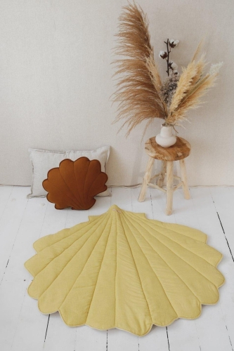 Lniana mata muszla dla dzieci 