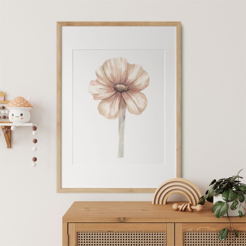 Plakat dla dziewczynki kwiat boho III