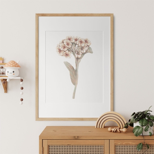 Plakat dla dziewczynki kwiat boho IV