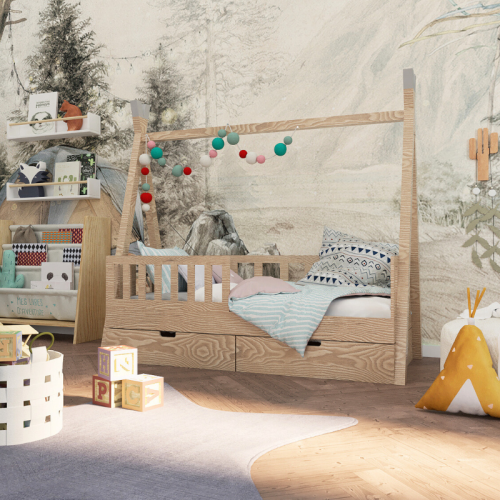 Łóżko drewniane dla dzieci Tipi dreams