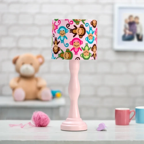 Lampka nocna dla dzieci Happy Monkeys Pink - różne warianty