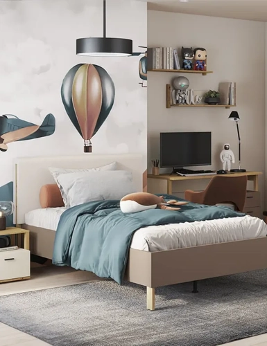 Łóżko beżowe Lenny 120x200 cm