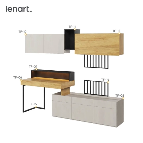 Biurko z zabudową do pokoju młodzieżowego Teen Flex 2