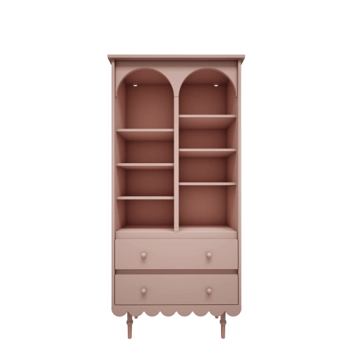 Regał retro różowy babushka wysoki