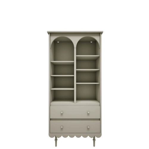 Regał babushka oliwka wysoki