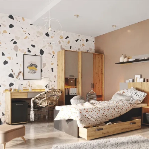 Łóżko dla nastolatka Qubic 120x200 cm