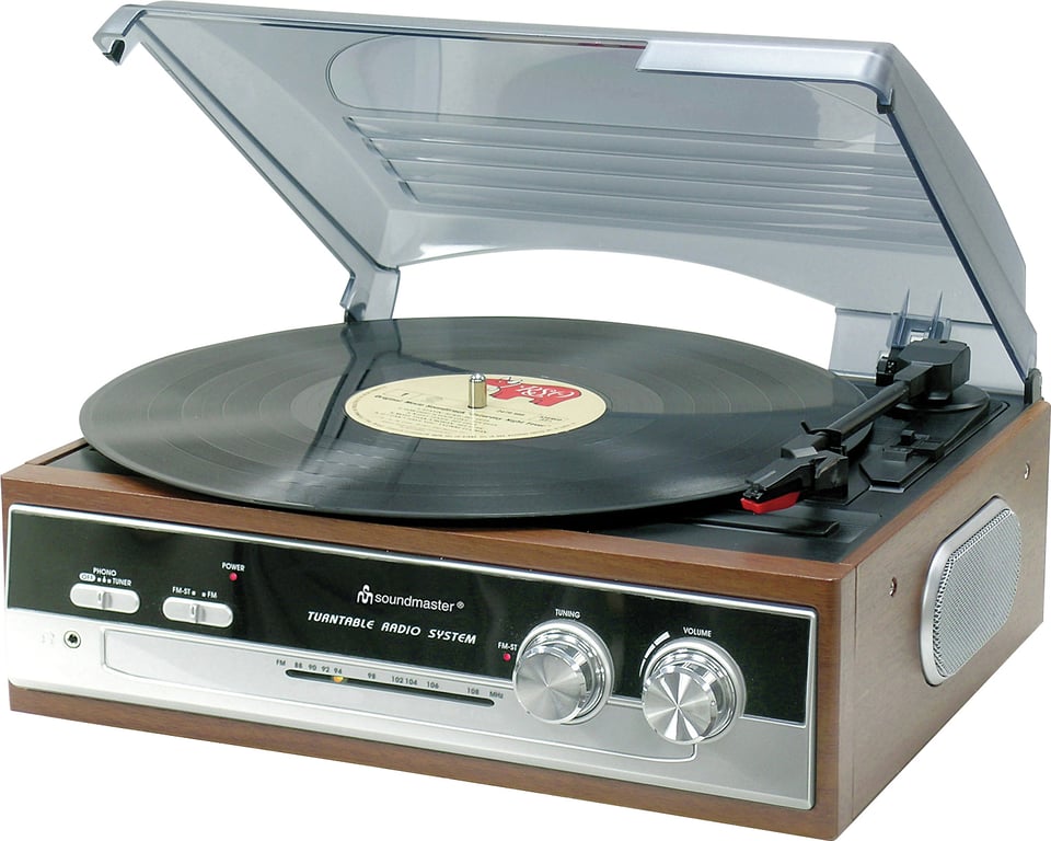 Soundmaster PL 186 Aluminium, Przezroczysty