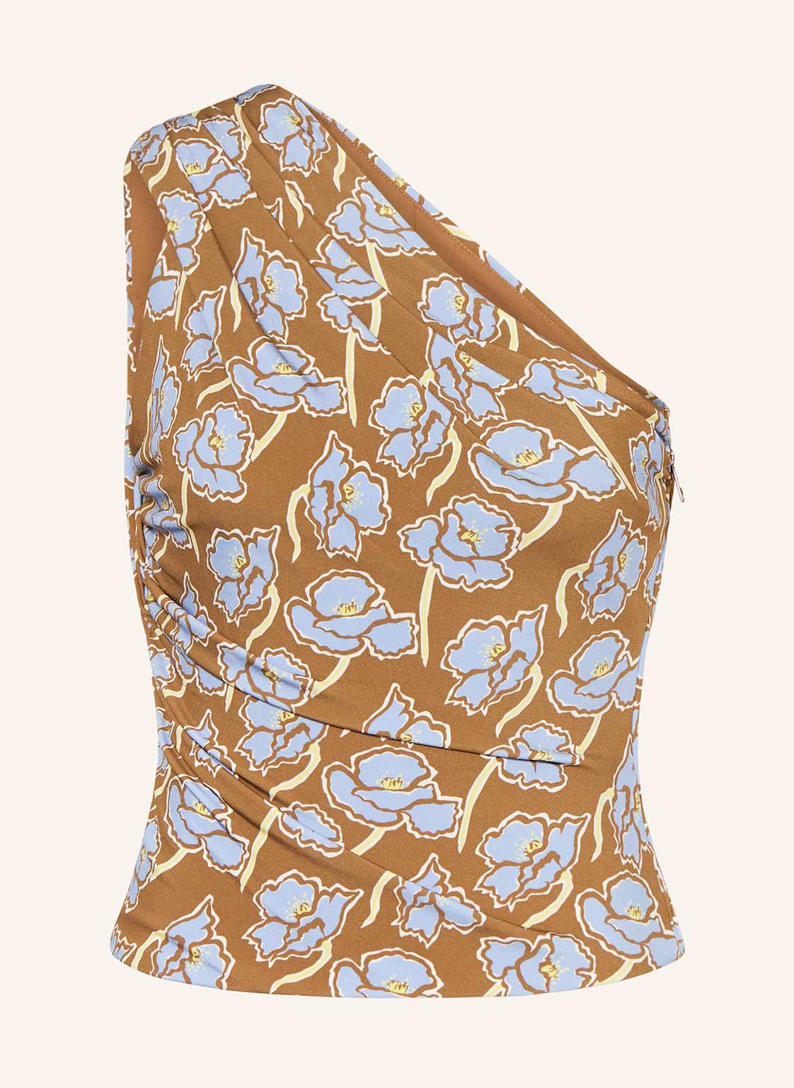 Versace Top Na Jedno Ramię braun